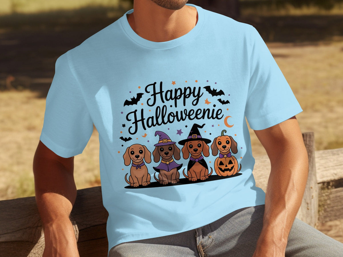 Happy Halloweeniie Dachshund Halloween Cute Dogs T-Shirts