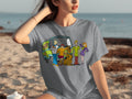 Scooby Doo Team Together In Front of Mystery Machine T-Shirts