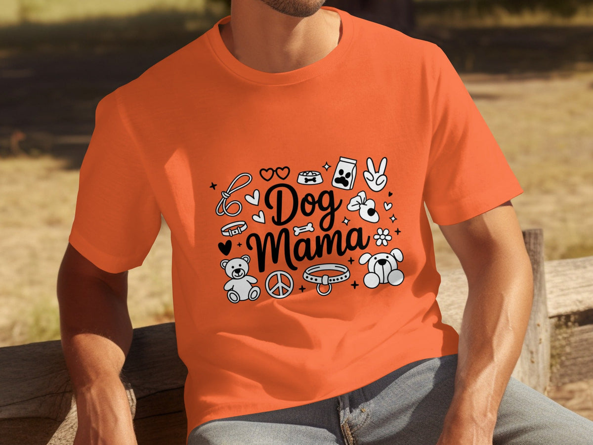 Dog Mama Doodle Graphic For Pet Lovers Cute Design T-Shirts