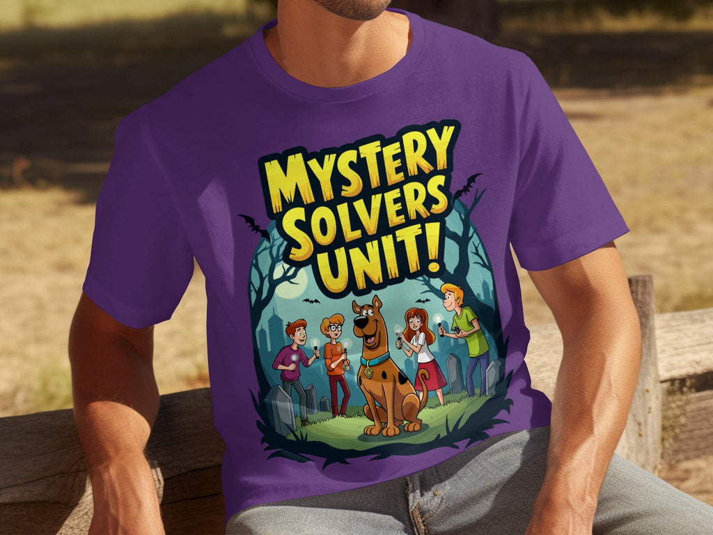 Mystery Solvers Unit In The Graveyard Cartoon T-Shirts