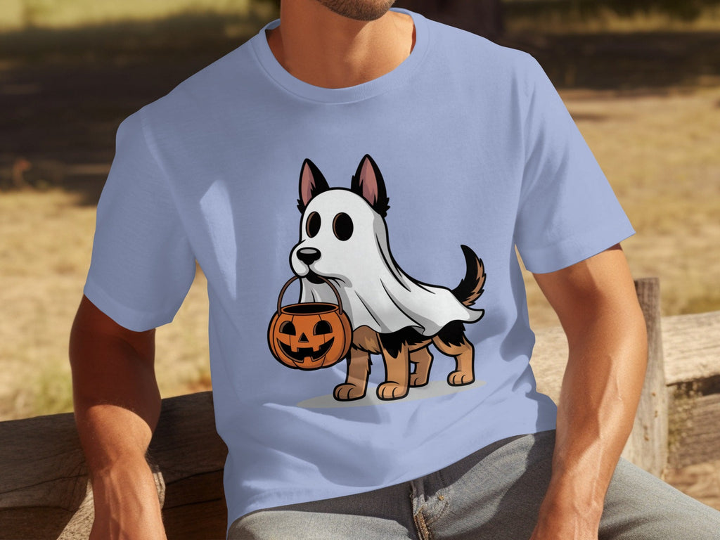 Halloween Dog Ghost Pumpkin Treat Cute Pet Cartoon T-Shirts