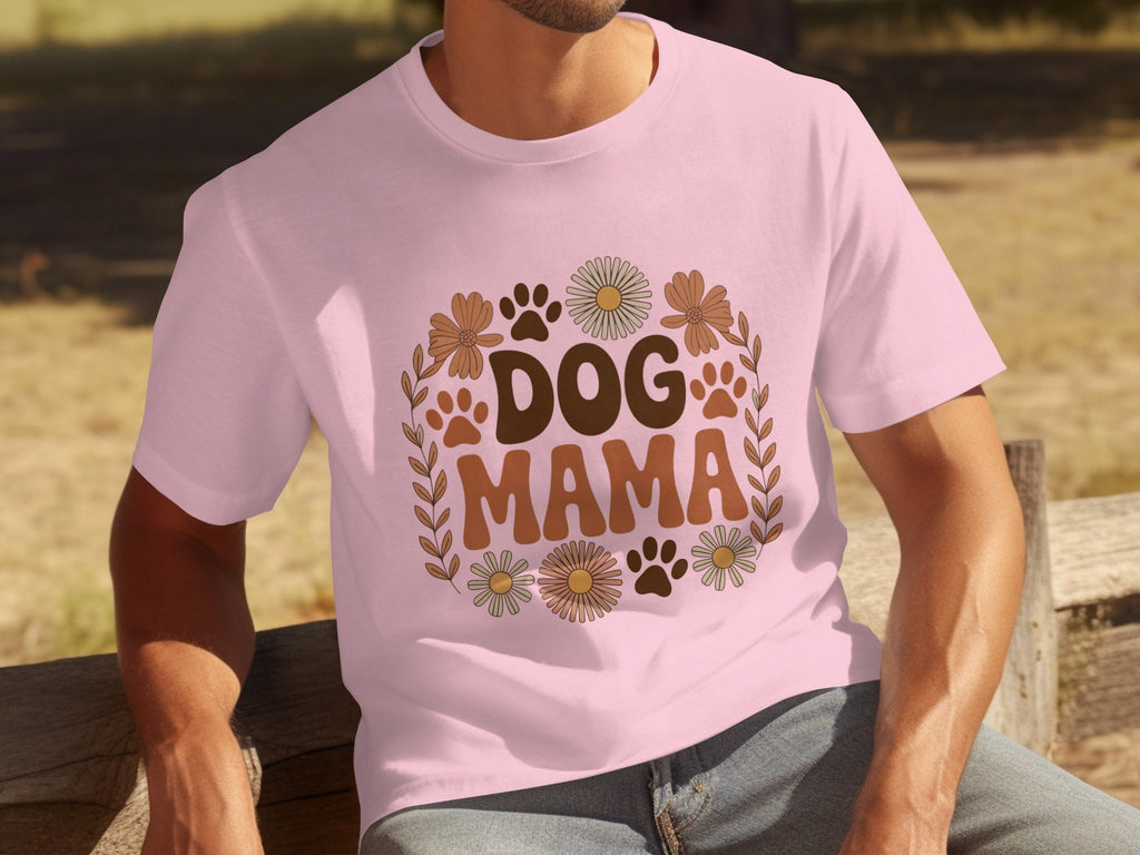 Dog Mama Floral Design Great Gift Idea for Her T-Shirts