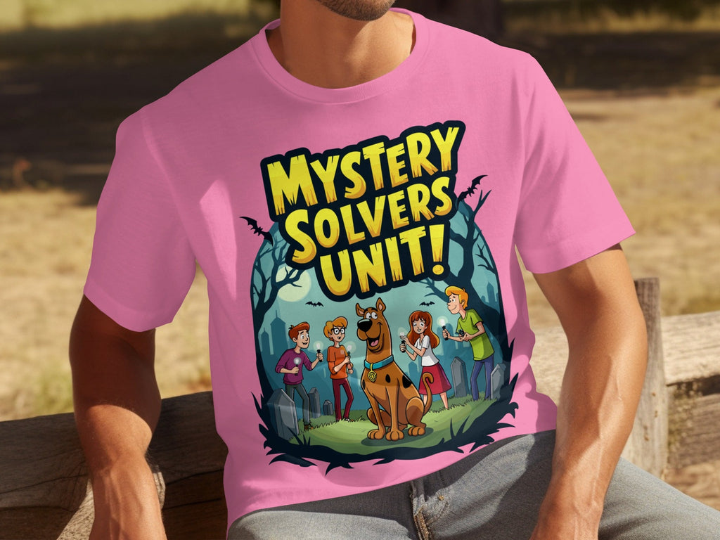 Mystery Solvers Unit In The Graveyard Cartoon T-Shirts