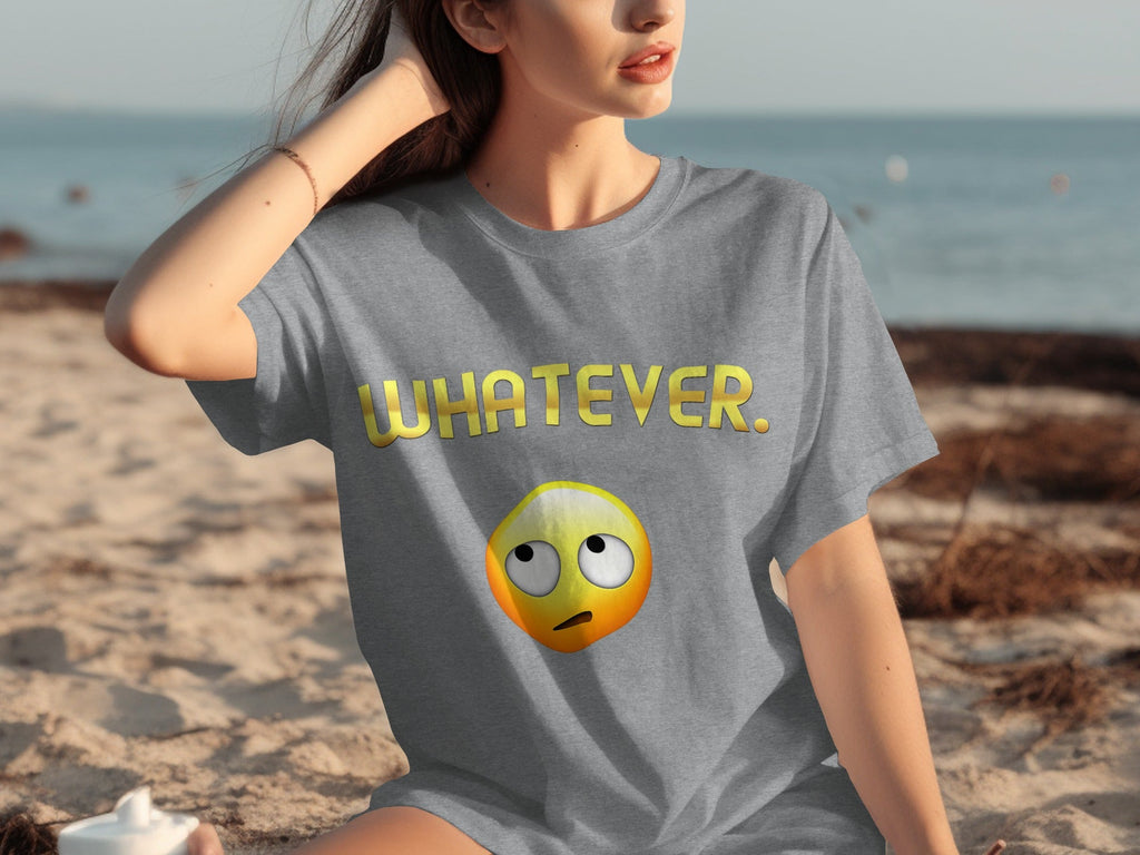 Whatever Emoji Expression Funny Sarcastic Attitude T-Shirts product image 31