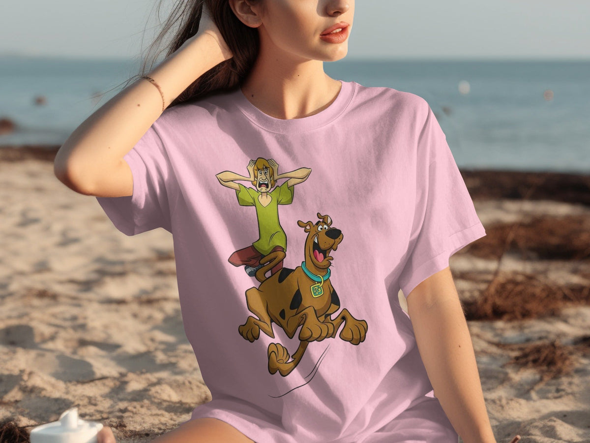 Scooby Doo Scared Shaggy On The Run Animated TV Show T-Shirts