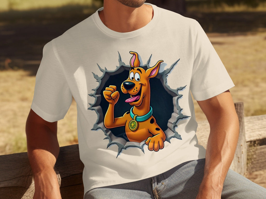 Scooby-Doo Cartoon Funny Dog Character Ripping T-Shirts