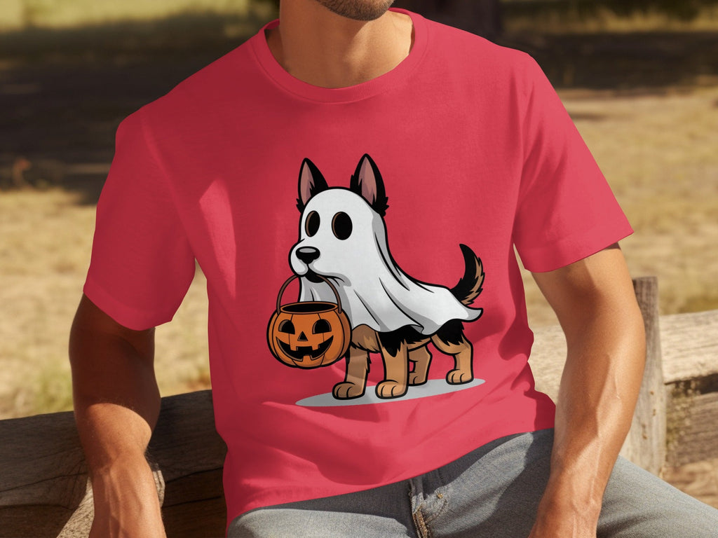 Halloween Dog Ghost Pumpkin Treat Cute Pet Cartoon T-Shirts