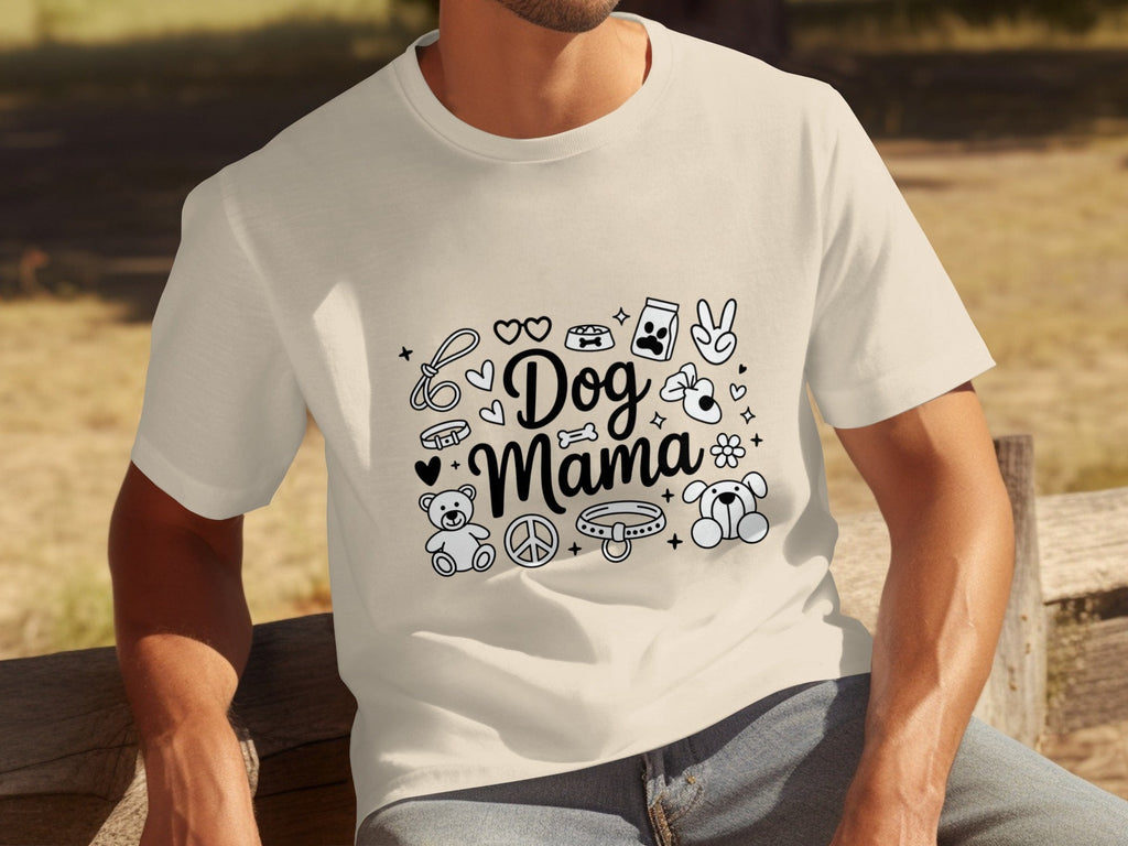 Dog Mama Doodle Graphic For Pet Lovers Cute Design T-Shirts