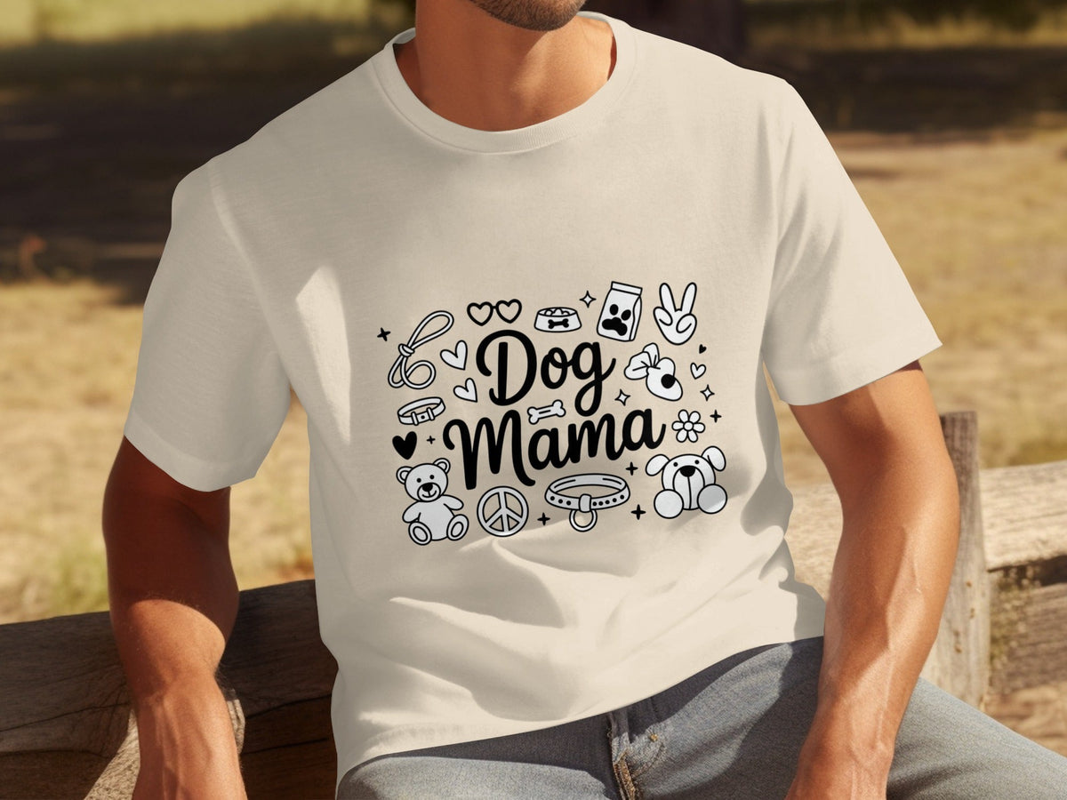 Dog Mama Doodle Graphic For Pet Lovers Cute Design T-Shirts