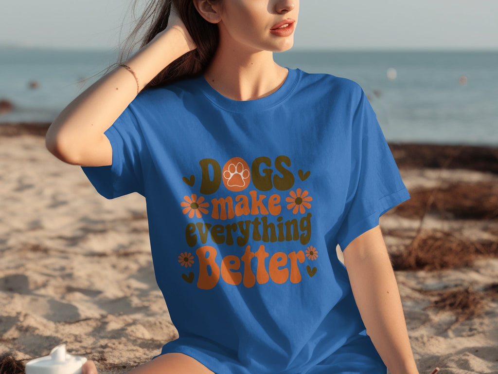 Dogs Make Everything Better Funny Dog Lovers Graphic product image 2