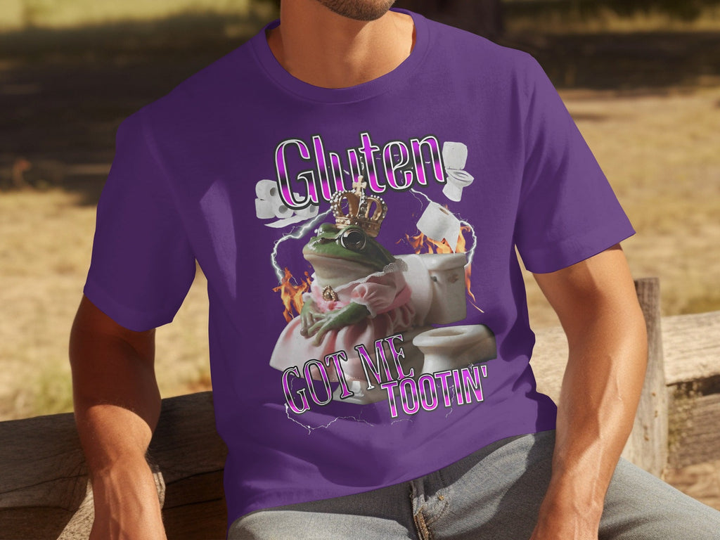 Gluten Got Me Tootin' Frog with Crown Bathroom Humor product image 10