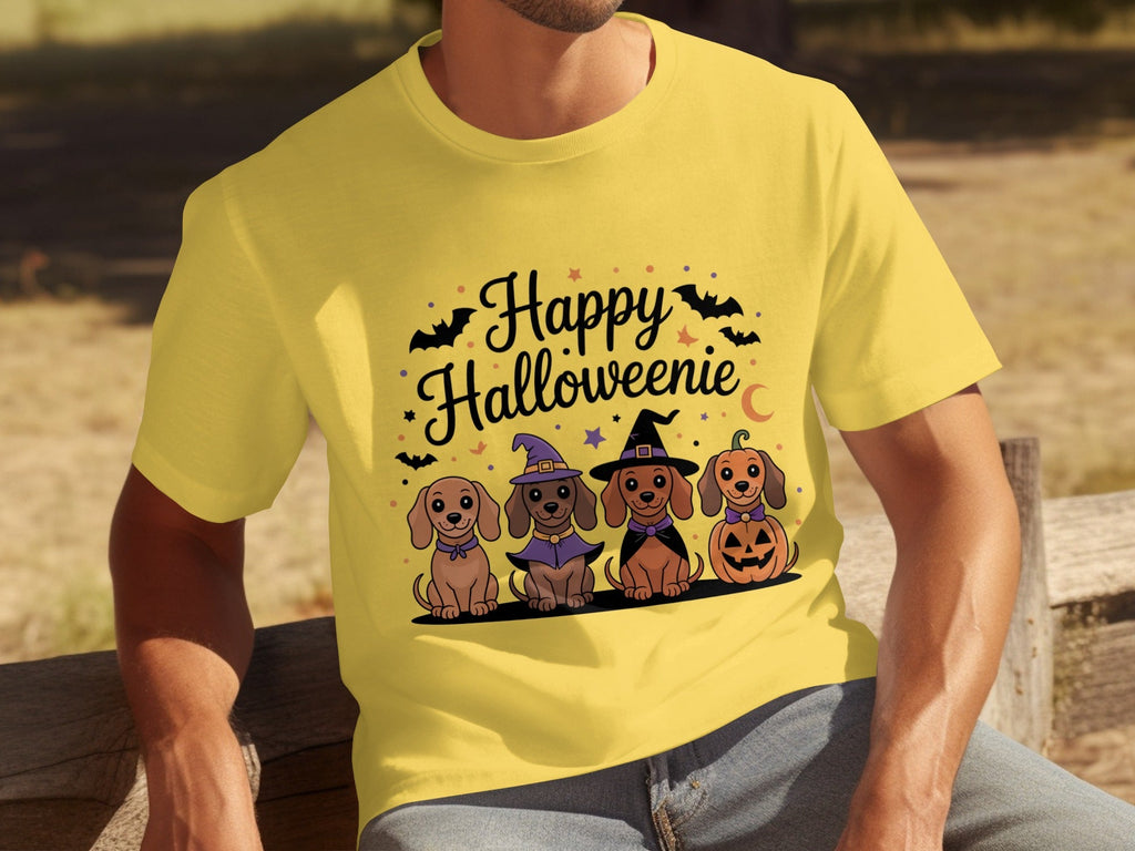 Happy Halloweeniie Dachshund Halloween Cute Dogs T-Shirts