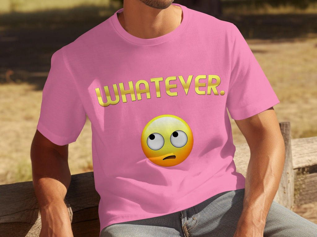 Whatever Emoji Expression Funny Sarcastic Attitude T-Shirts product image 3