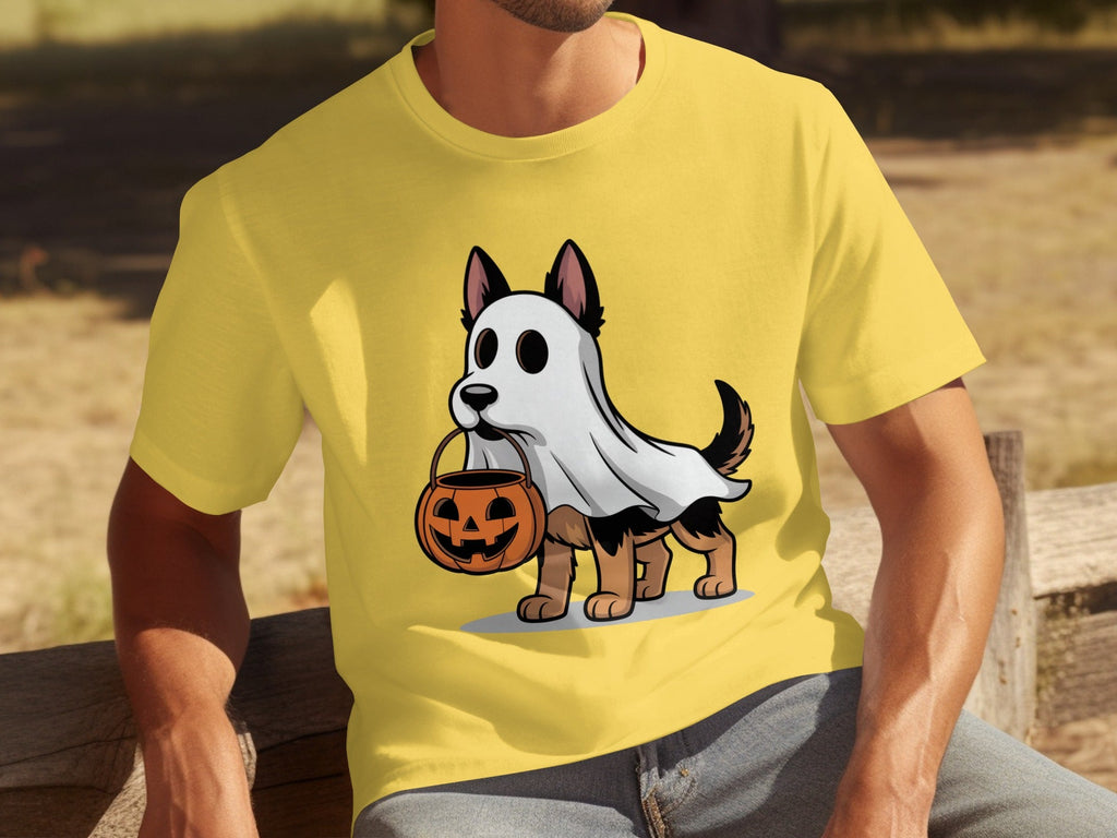 Halloween Dog Ghost Pumpkin Treat Cute Pet Cartoon T-Shirts