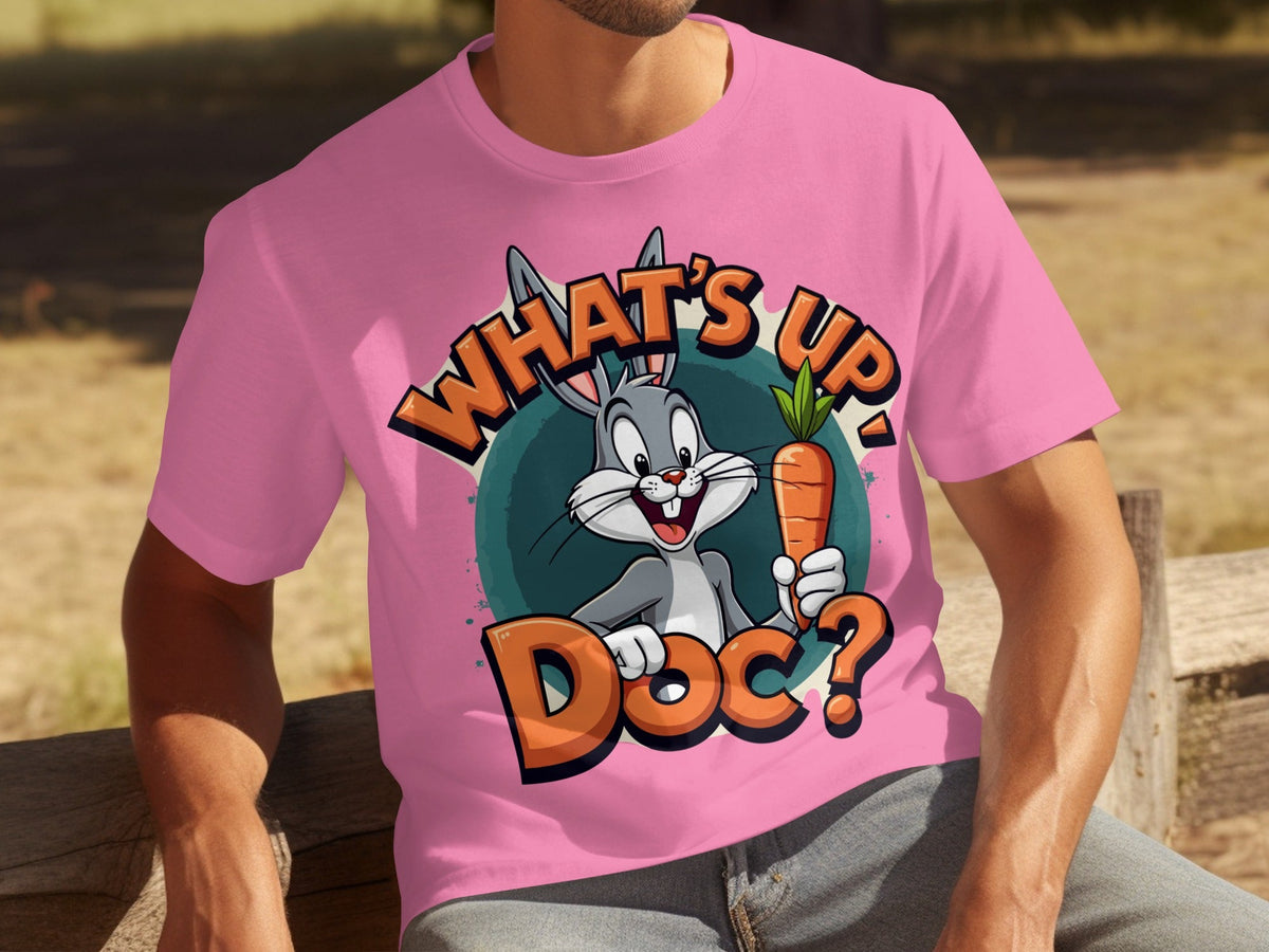 What's Up Doc Rabbit and Carrot Cartoon Graphic T-Shirts product image 18