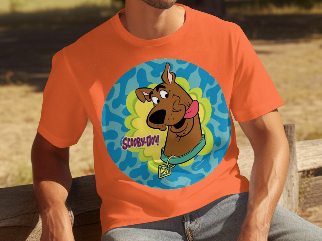 Scooby Doo Cartoon Character Head Tongue Out Design T-Shirts