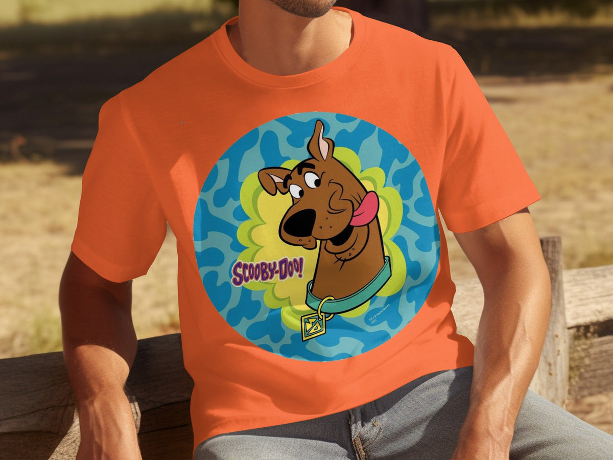 Scooby Doo Cartoon Character Head Tongue Out Design T-Shirts