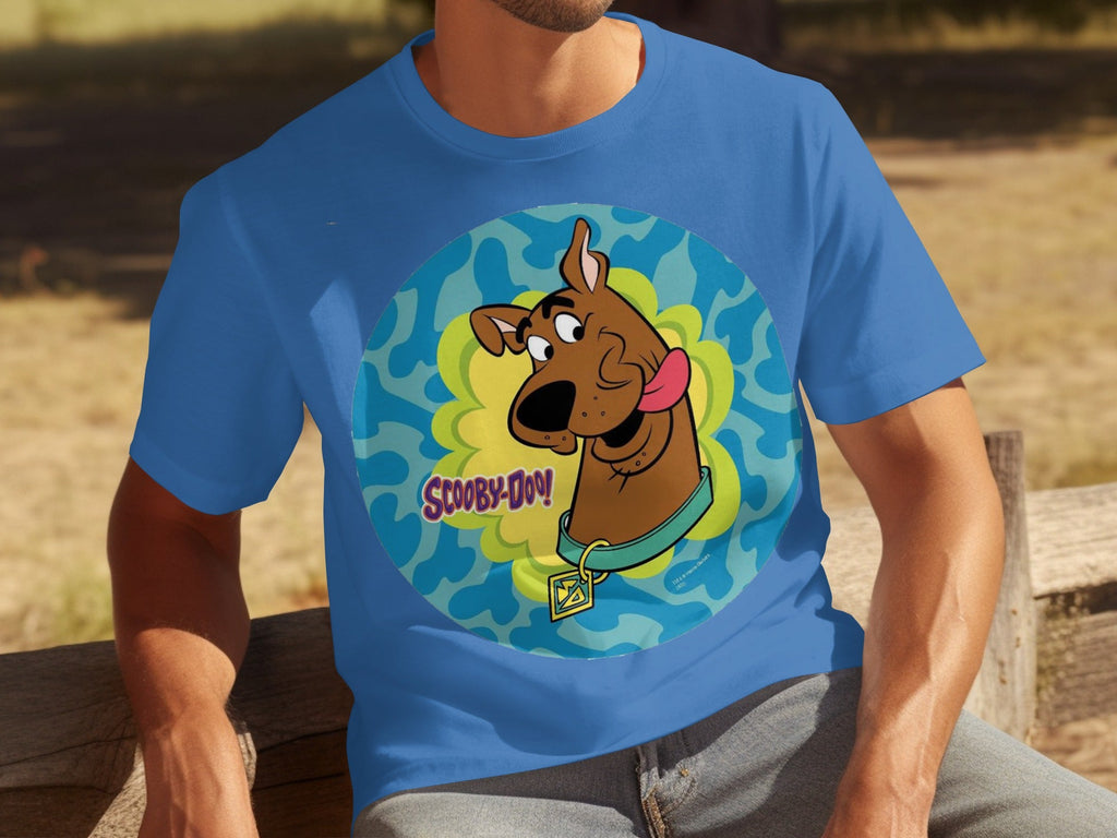 Scooby Doo Cartoon Character Head Tongue Out Design T-Shirts