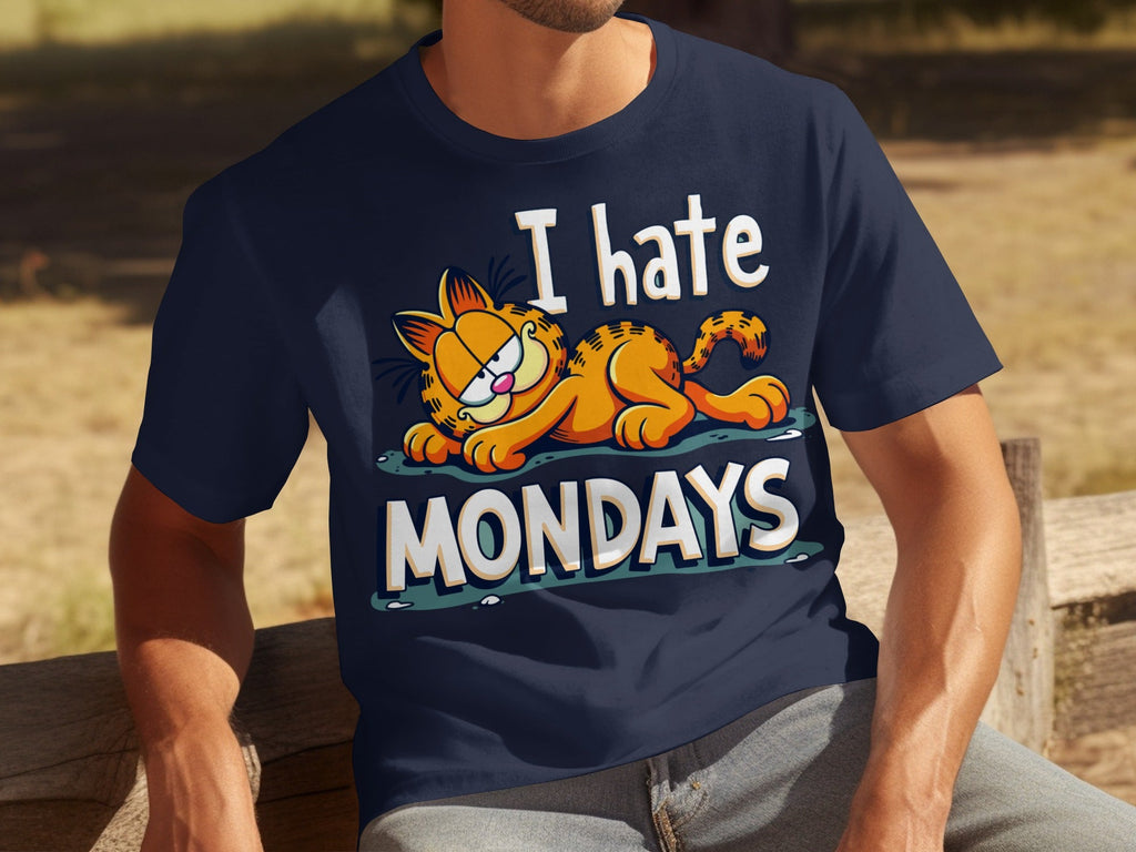 I Hate Mondays Garfield Graphic Novelty Style T-Shirts