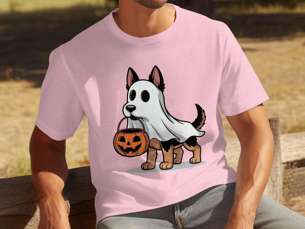 Halloween Dog Ghost Pumpkin Treat Cute Pet Cartoon T-Shirts