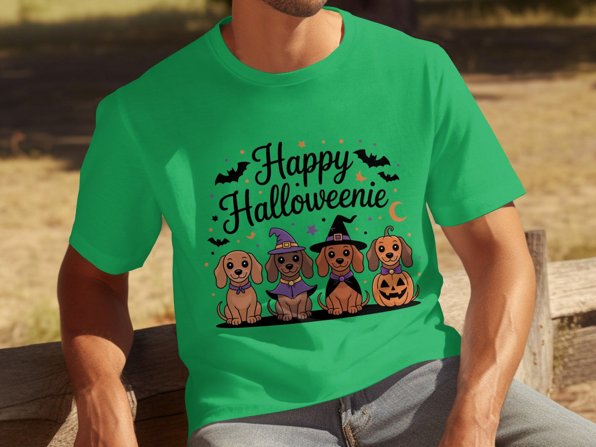 Happy Halloweeniie Dachshund Halloween Cute Dogs T-Shirts