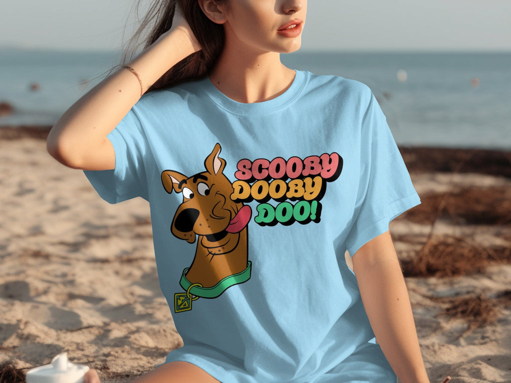 Scooby Doo with Text Classic Cartoons Character T-Shirts product image 8