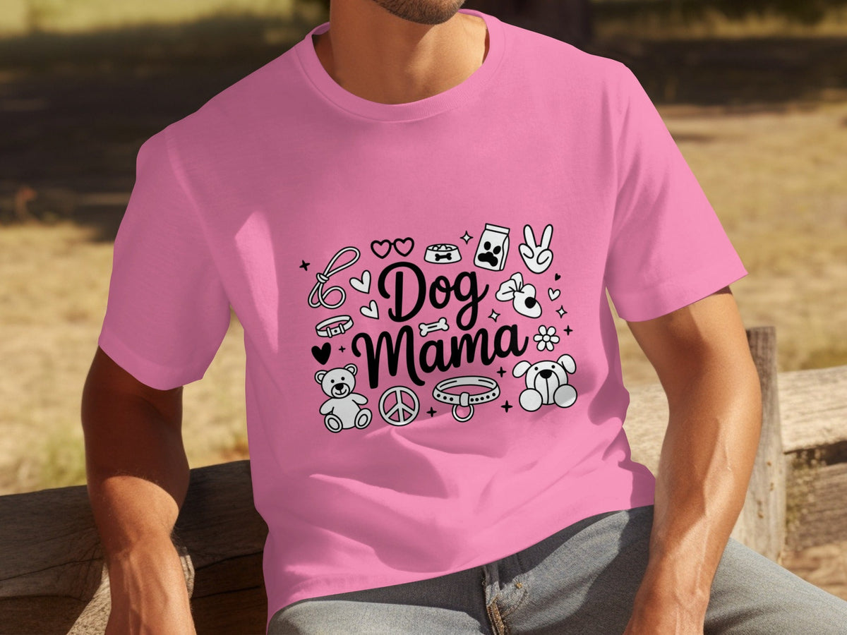 Dog Mama Doodle Graphic For Pet Lovers Cute Design T-Shirts