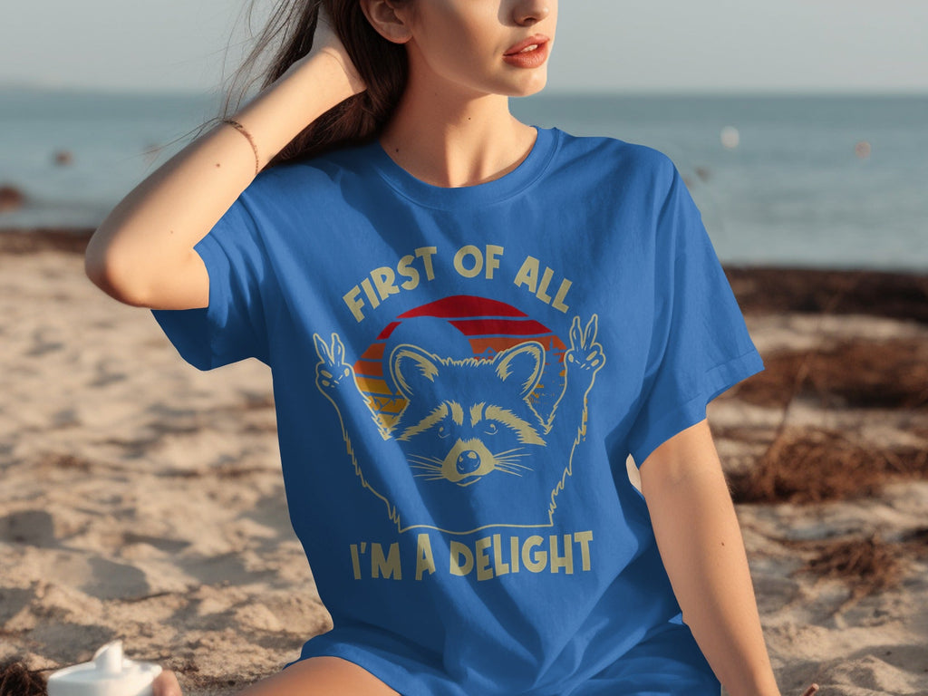First Of All Im A Delight Vintage Raccoon Art T-Shirts product image 18