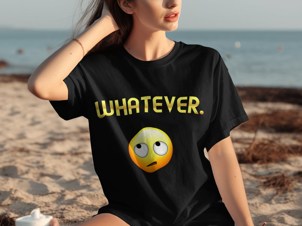 Whatever Emoji Expression Funny Sarcastic Attitude T-Shirts product image 30