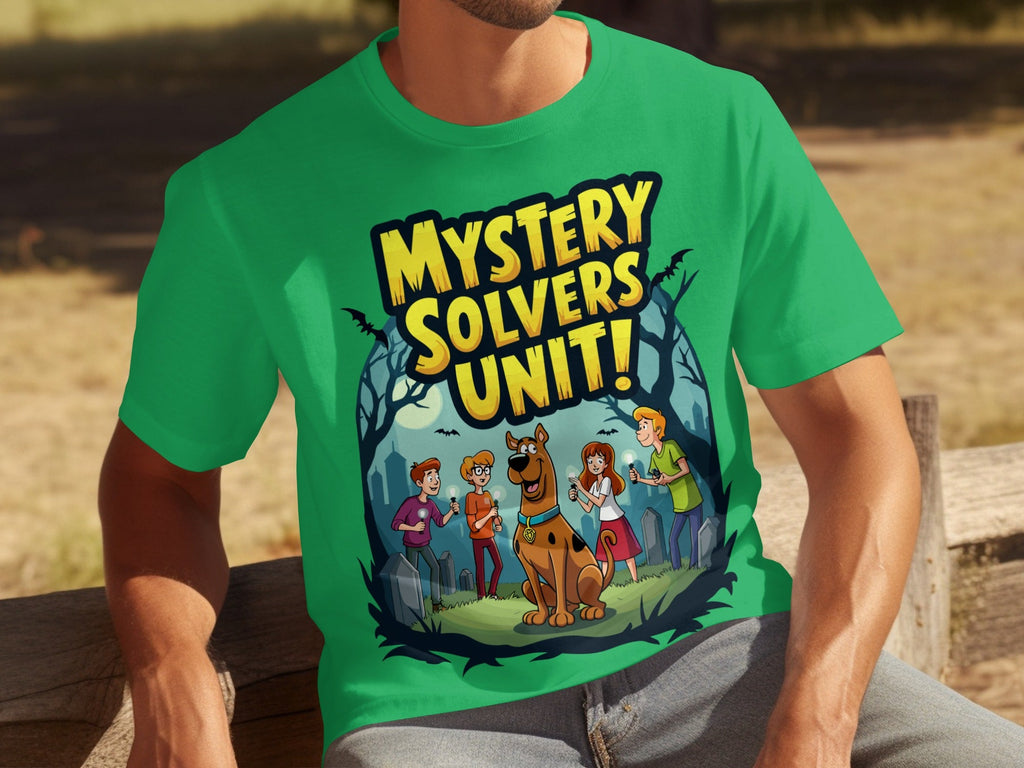 Mystery Solvers Unit In The Graveyard Cartoon T-Shirts