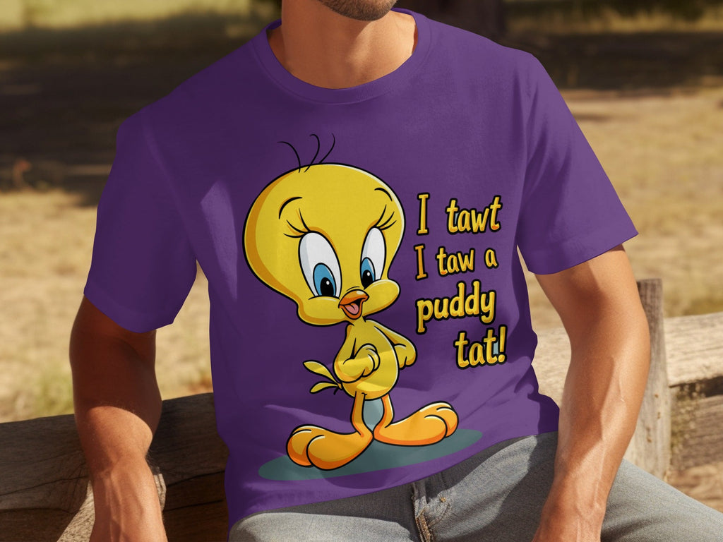 I Tawt I Taw A Puddy Tat Tweety Bird Cartoon T-Shirts