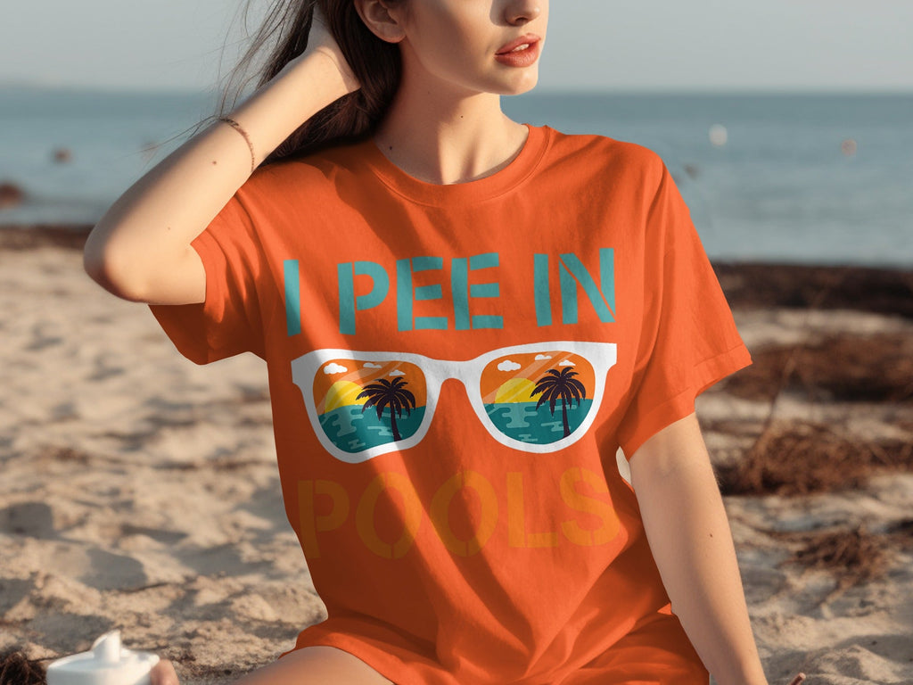 I Pee In Pools Beach Summer Vacation Sunglasses T-Shirts