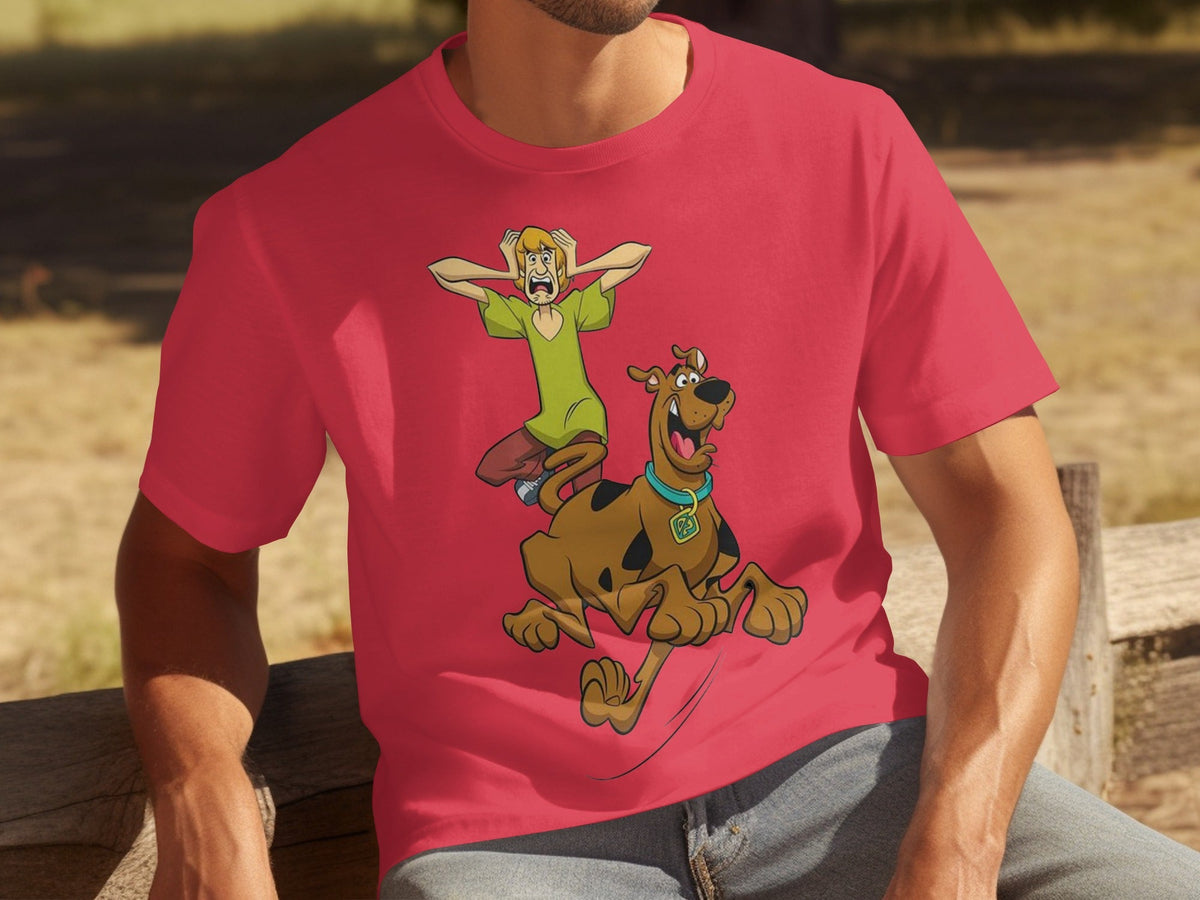 Scooby Doo Scared Shaggy On The Run Animated TV Show T-Shirts