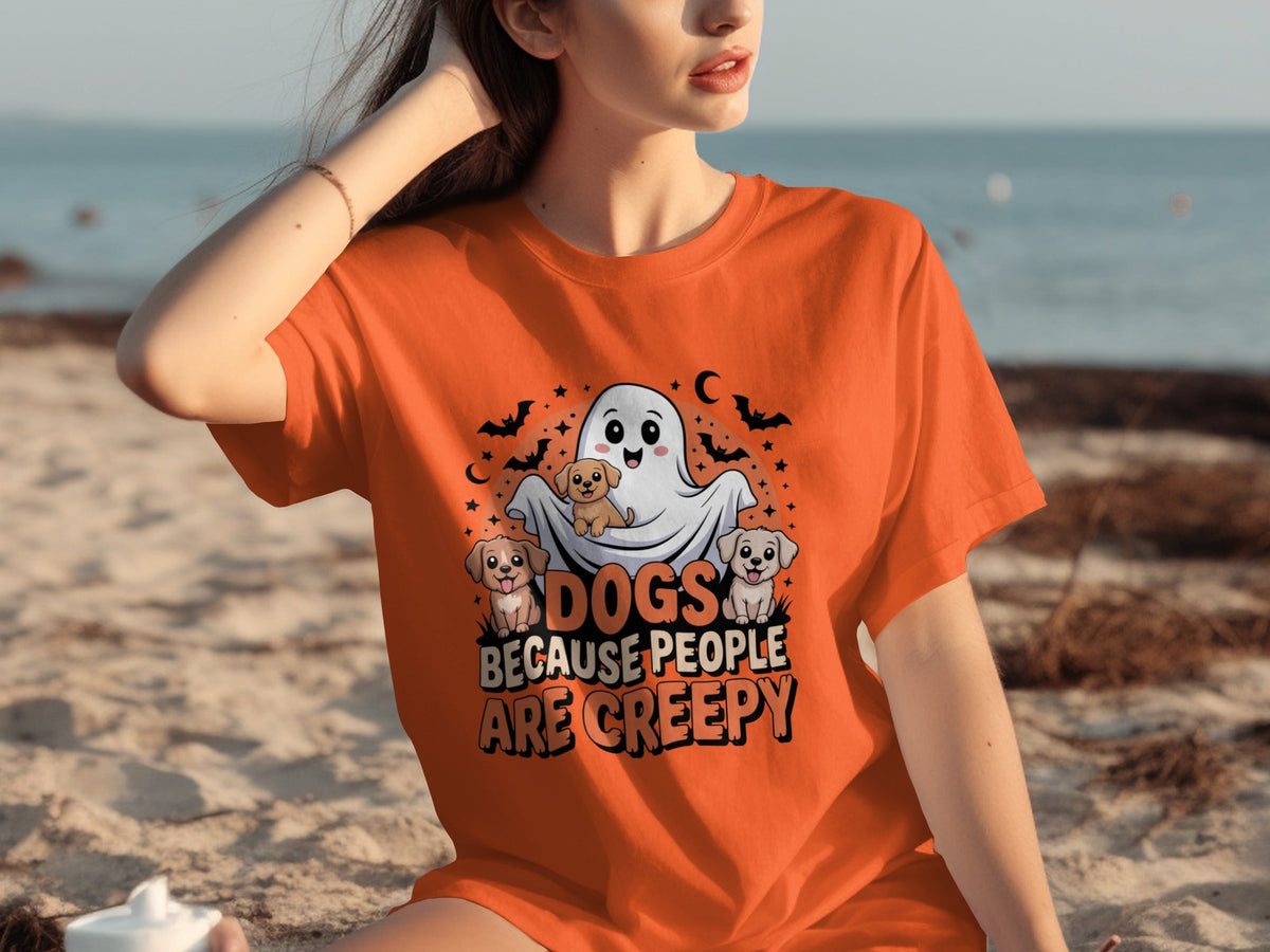 Halloween Dogs Because People Are Creepy Cute Ghost T-Shirts