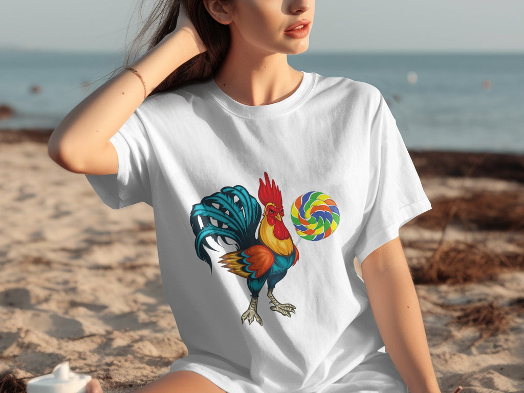 Don't Be a Chicken Rooster With Lollipop Graphic T-Shirts product image 29