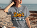I Hate Mondays Garfield Graphic Novelty Style T-Shirts