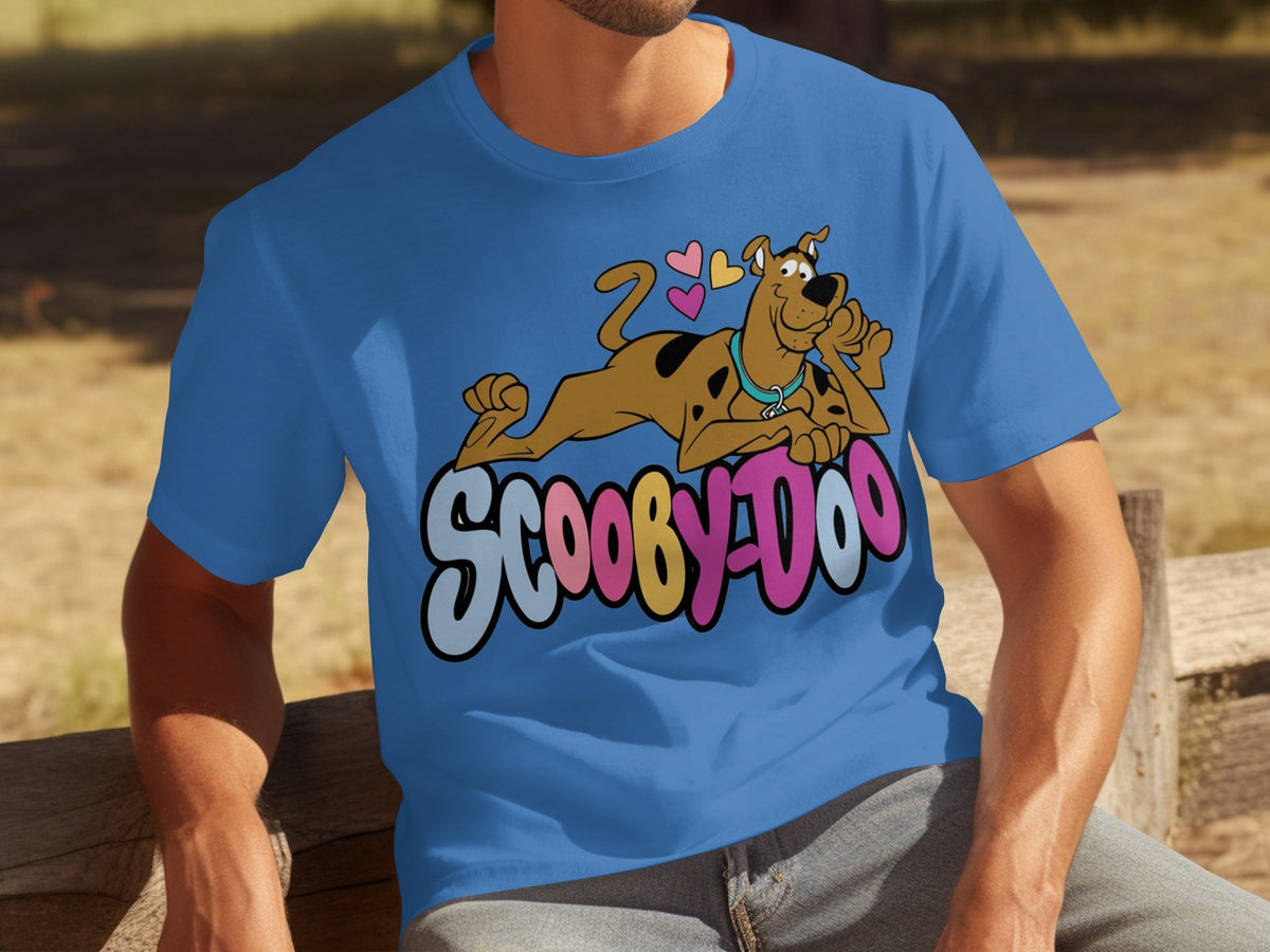 Scooby Doo with Hearts Reclining on Logo Design T-Shirts product image 17