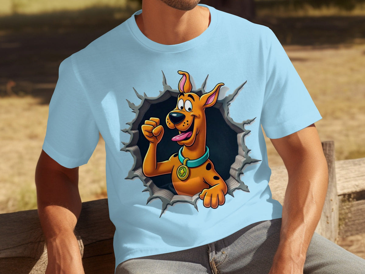 Scooby-Doo Cartoon Funny Dog Character Ripping T-Shirts