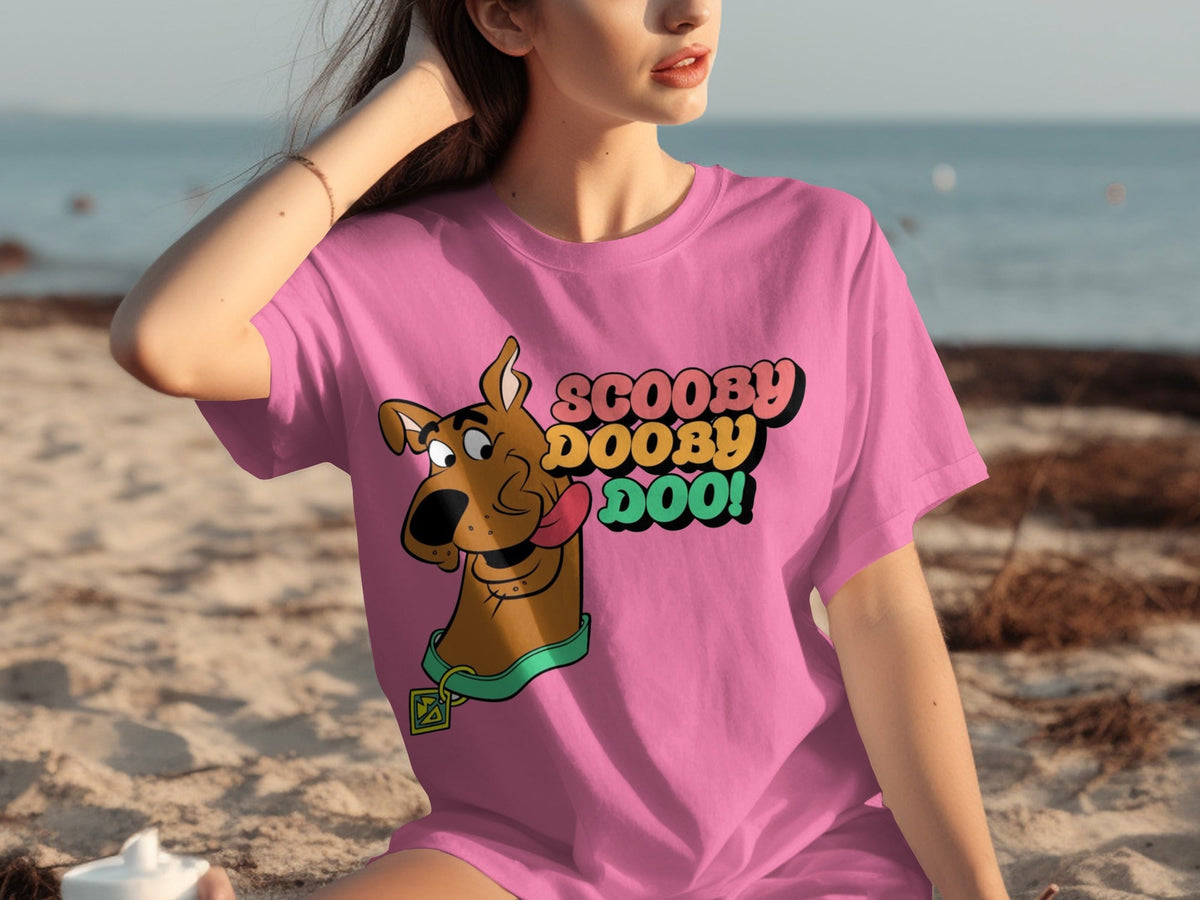 Scooby Doo with Text Classic Cartoons Character T-Shirts product image 3