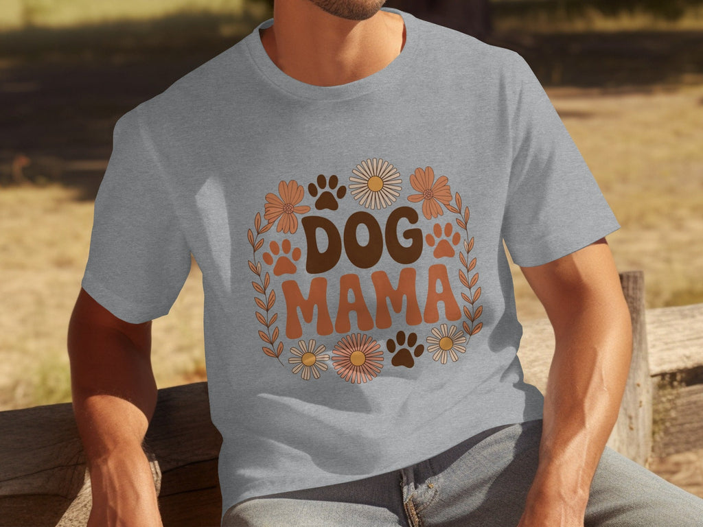 Dog Mama Floral Design Great Gift Idea for Her T-Shirts
