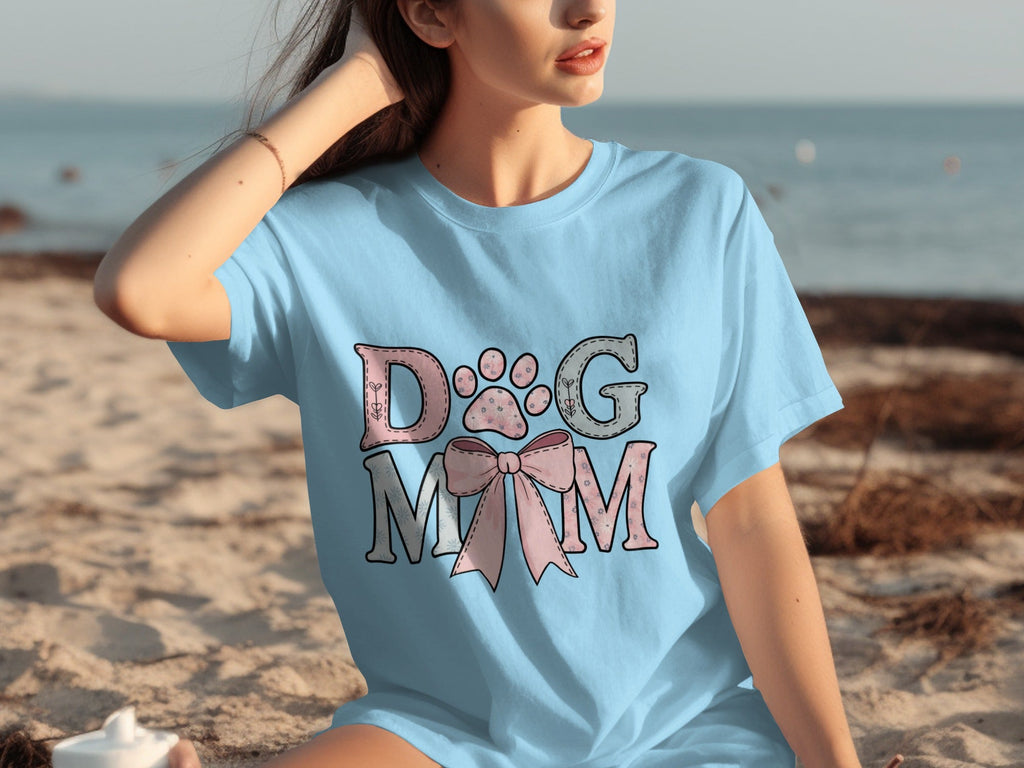 Floral Dog Mom Bow Design Perfect For All Lovers T-Shirts product image 8