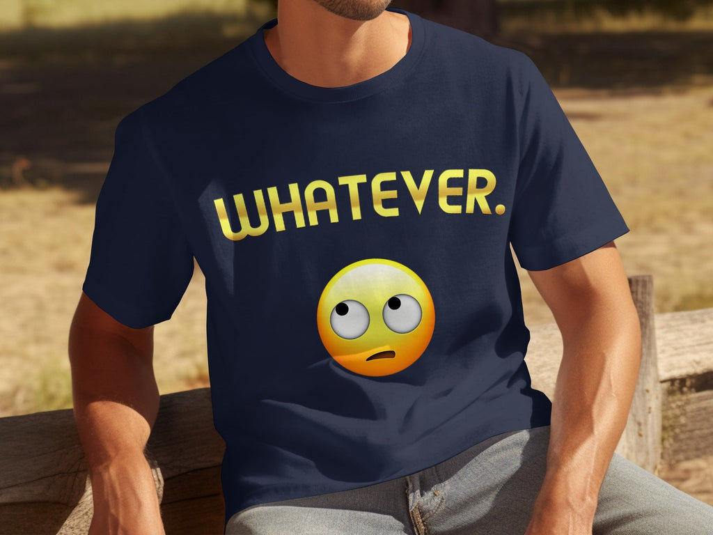 Whatever Emoji Expression Funny Sarcastic Attitude T-Shirts product image 9