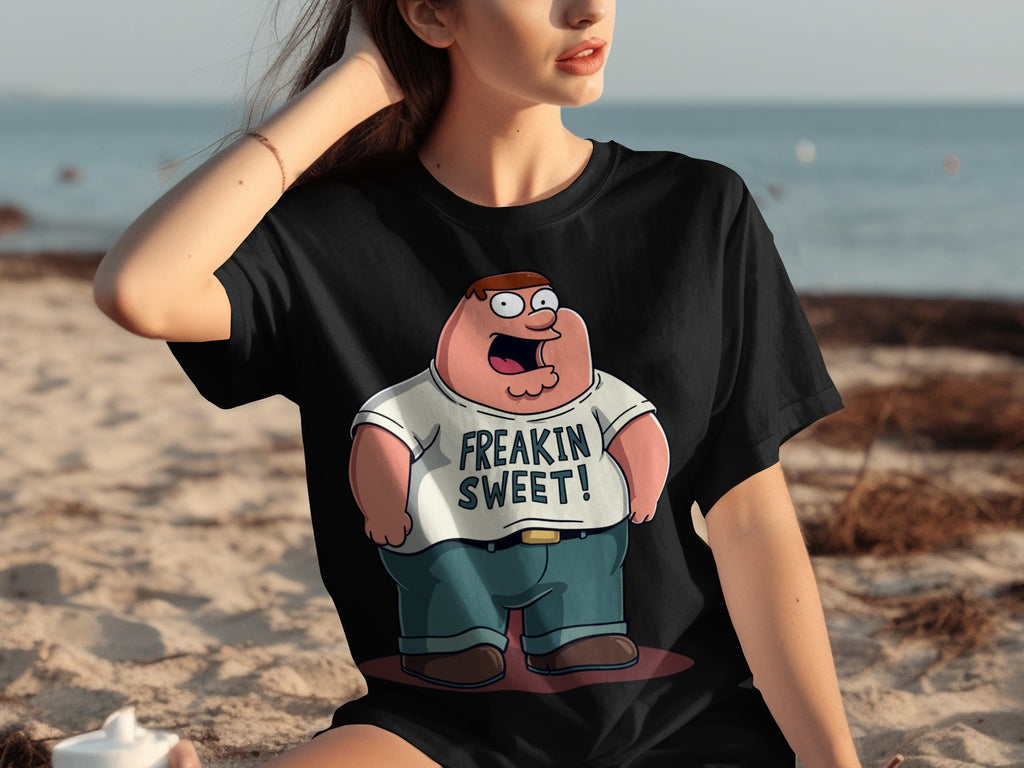 Peter Griffin Freakin Sweet Illustration Design T-Shirts