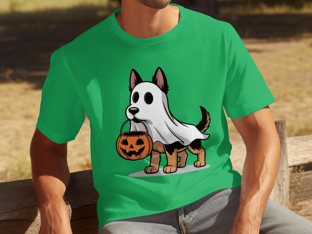 Halloween Dog Ghost Pumpkin Treat Cute Pet Cartoon T-Shirts