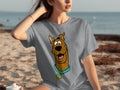 Scooby Doo Headshot Featuring His Tag Cartoon T-Shirts