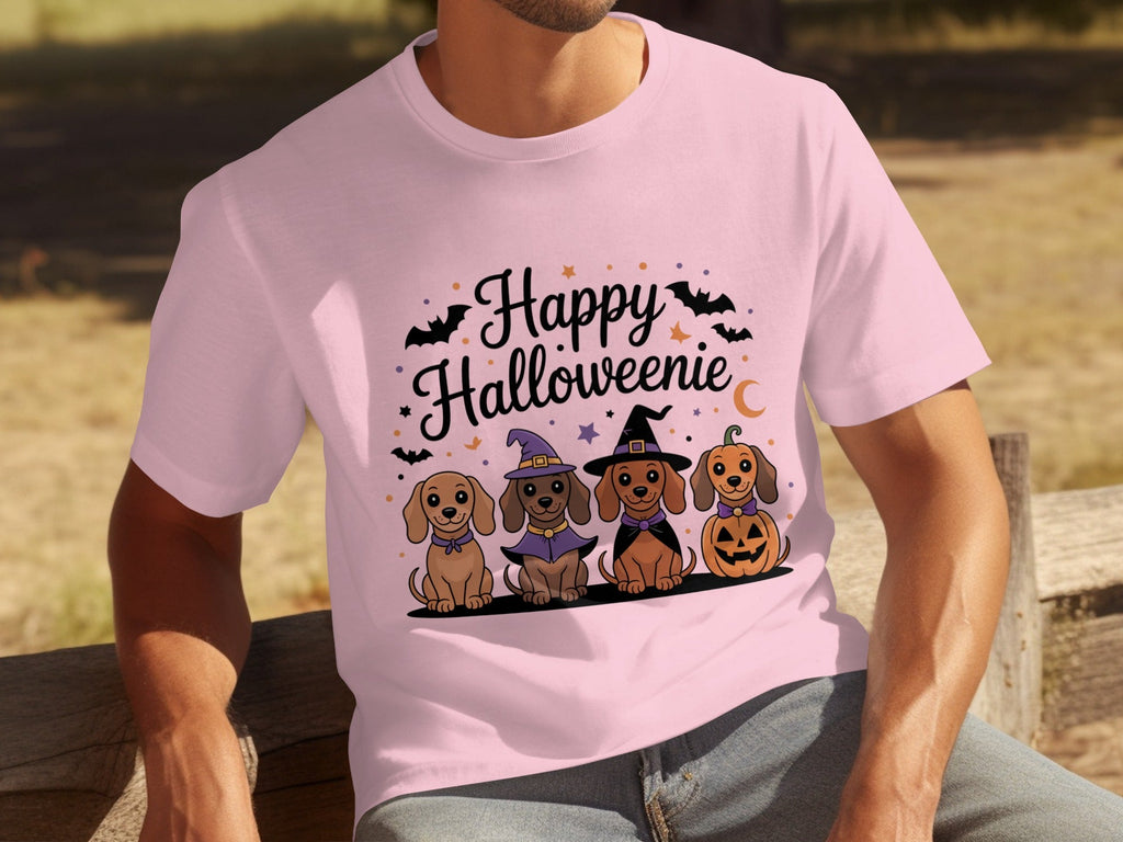 Happy Halloweeniie Dachshund Halloween Cute Dogs T-Shirts