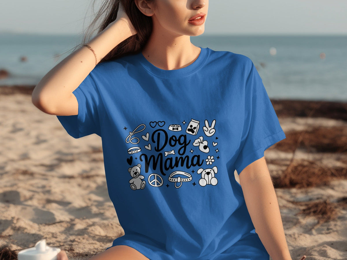 Dog Mama Doodle Graphic For Pet Lovers Cute Design T-Shirts