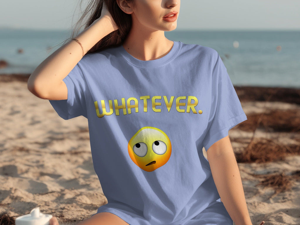 Whatever Emoji Expression Funny Sarcastic Attitude T-Shirts product image 28
