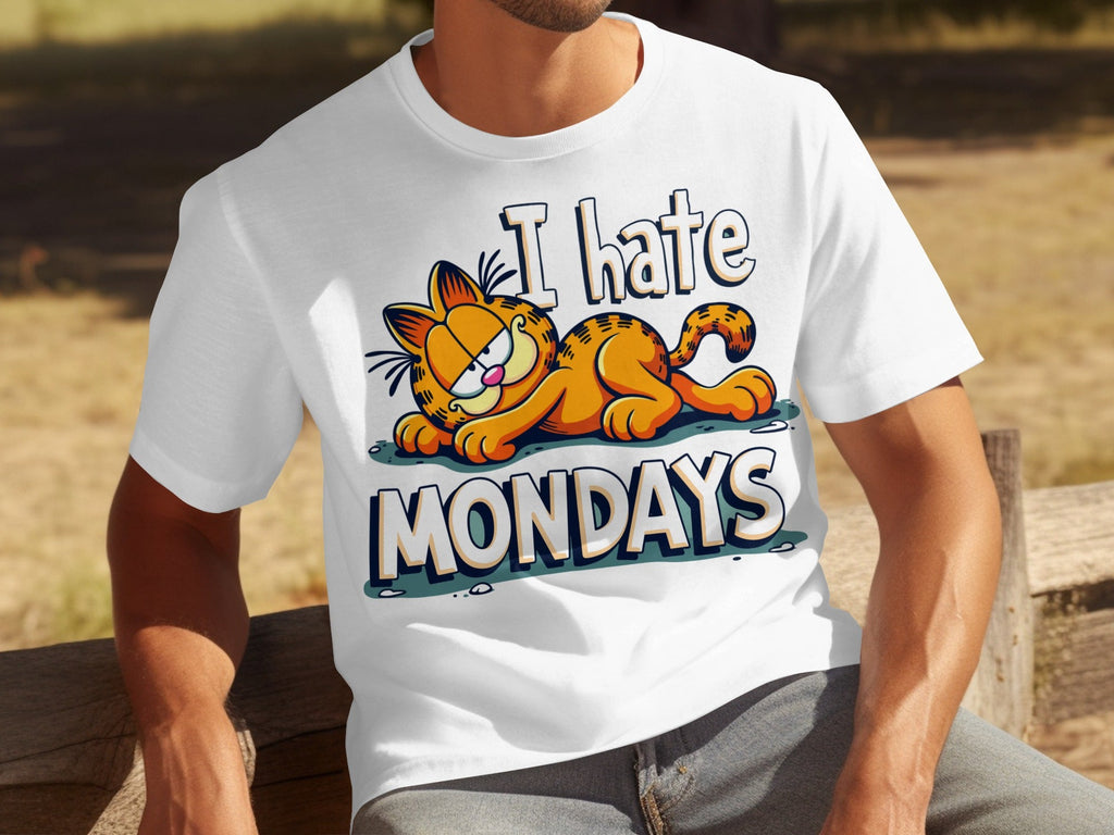 I Hate Mondays Garfield Graphic Novelty Style T-Shirts