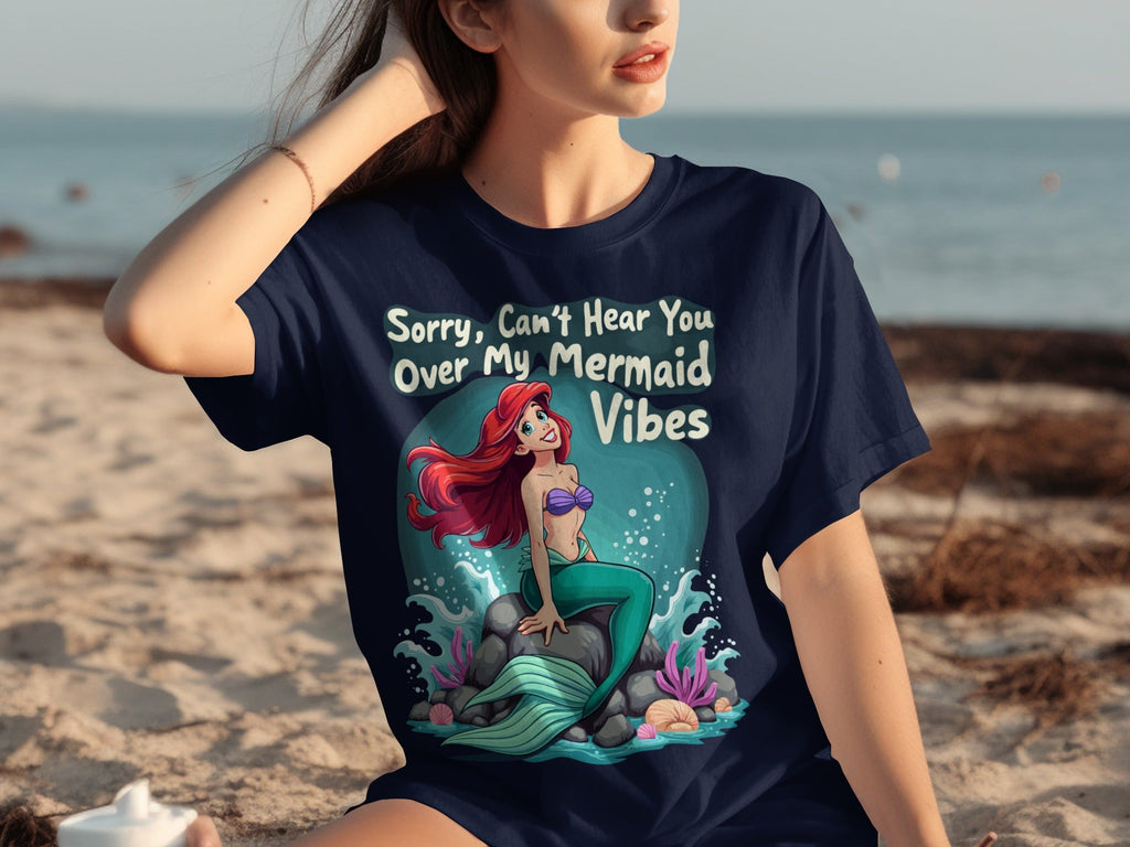 Sorry Can't Hear You Over My Mermaid Vibes Awesome T-Shirts product image 9